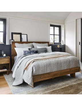 Cama Anton de madera queen size