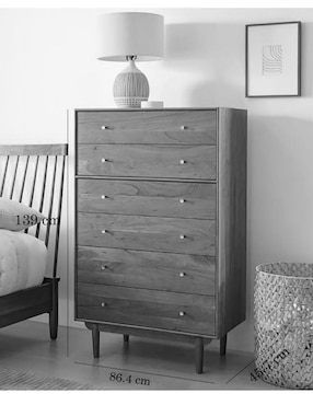 Cómoda Keira de madera acacia