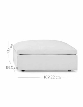 Taburete Harmony West Elm de tela