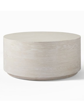 Mesa De Centro West Elm Drum De Madera