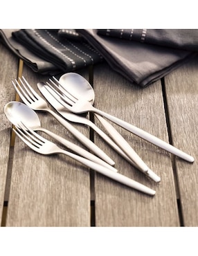 Set cubiertos Sidney Flatware de acero inoxidable 5 piezas