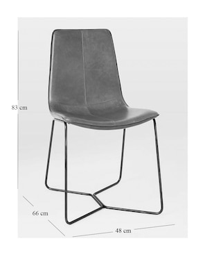 Set silla 2 piezas Slope de piel