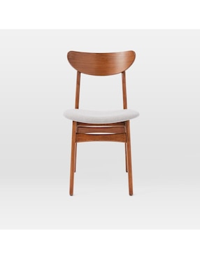 Set silla 2 piezas Classic Café de madera y tela