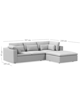 Sala modular derecha Harmony de madera