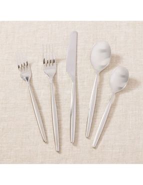 Set cubiertos Sidney Flatware de acero inoxidable 5 piezas