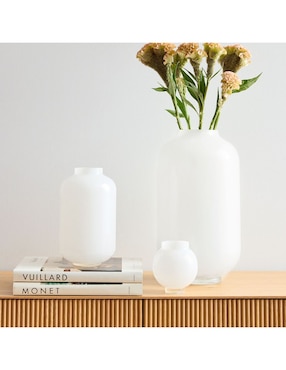 Florero Mari Glass Vases Milk de vidrio