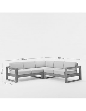 Sofá Portside Outdoor de madera