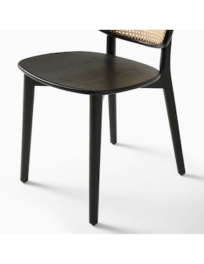 Silla Bleecker West Elm de madera