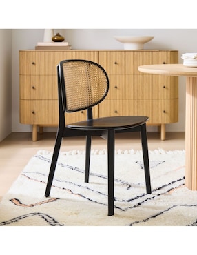 Silla Bleecker West Elm de madera