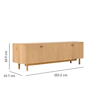 Consola Ellintong de madera