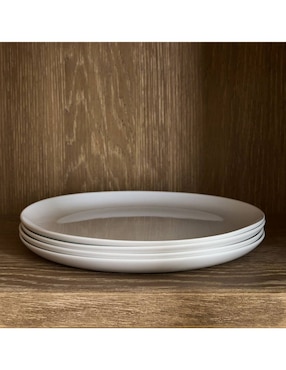 Plato ensalada Pure Metallic Dinnerware Collect de cerámica