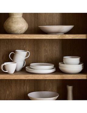 Plato ensalada Pure Metallic Dinnerware Collect de cerámica