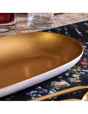 Platón Pure Metallic de cerámica