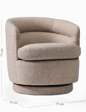 Sillón Viv Swivel de madera