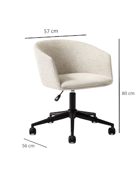 Silla oficina Deacon de metal