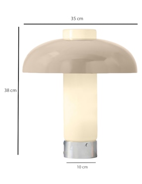 Lámpara de mesa incandescente y led Cleo