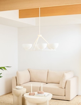 Candelabro de acero Florent Chandelier