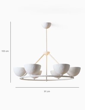 Candelabro de acero Florent Chandelier