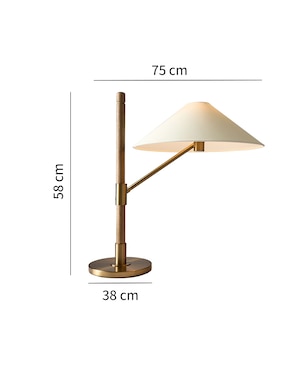 Lámpara de mesa incandescente y led Eos