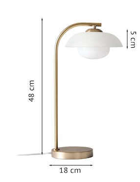 Lámpara de mesa incandescente y led Bezel