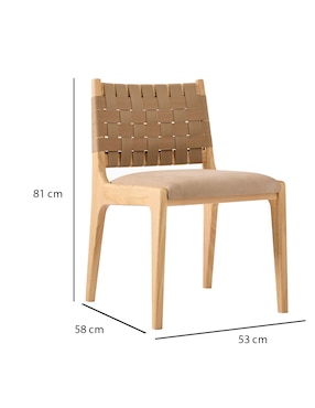 Silla Dunham de madera