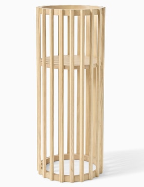 Base para maceta Slatted Wood de madera