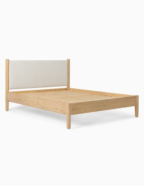 Cama Hargrove de madera queen size
