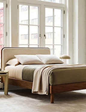 Cama Miles de madera queen size