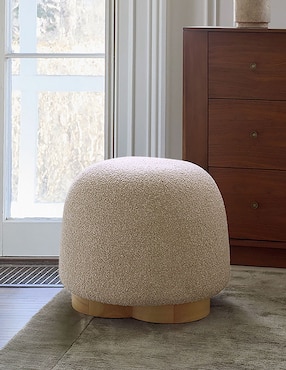 Taburete Gumdrop West Elm de madera