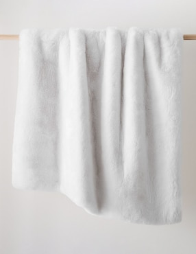 Frazada clásica de tejido plano Faux Fur Chinchil