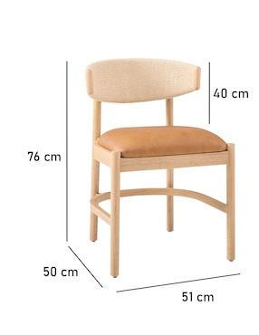 Silla Ezra de madera