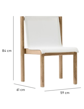 Silla 2 piezas Cusco de madera