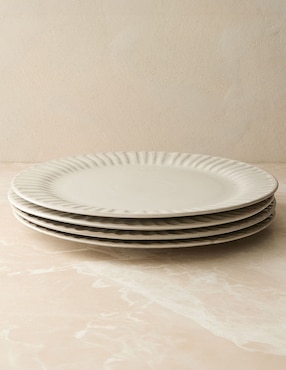 Set platos trinche Hana de cerámica 4 piezas