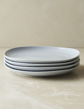 Set de plato para ensalada Organic de porcelana 4 piezas