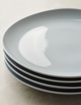 Set de plato para ensalada Organic de porcelana 4 piezas
