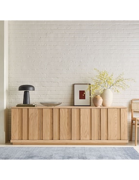Consola Berkley de madera caoba