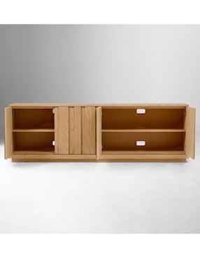 Consola Berkley de madera caoba
