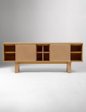 Consola Buxton de madera álamo