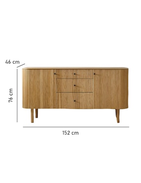 Buffet Ellington de madera