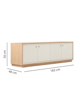 Consola Gwyneth de madera