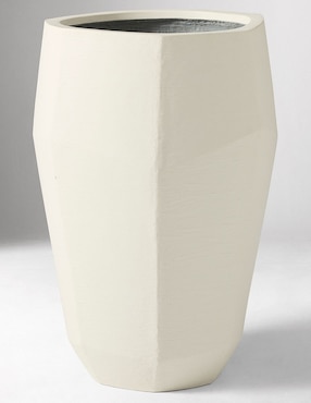 Maceta Fallon Faceted de cemento