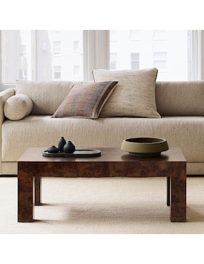 Mesa de centro armable Parsons de madera