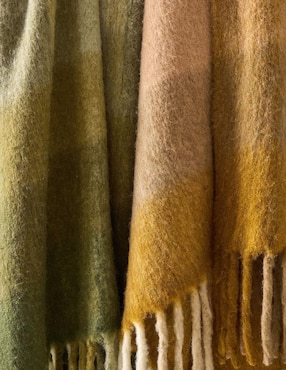 Frazada de tejido punto Faux Mohair