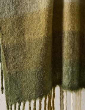 Frazada de tejido punto Faux Mohair