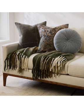 Frazada de tejido punto Faux Mohair