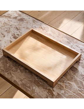 Charola Pedestal de madera