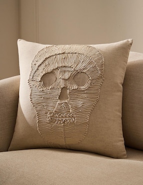 Funda cojín Soutache Skull Halloween