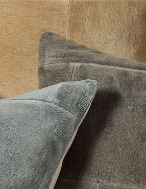 Funda cojín West Elm Patchwork Chenille