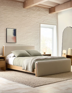 Cama Asher de madera king size