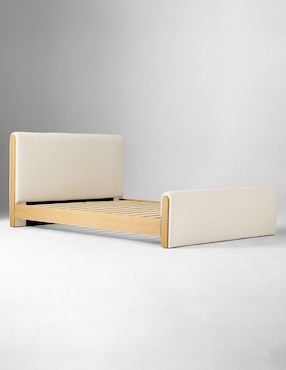 Cama Asher de madera queen size